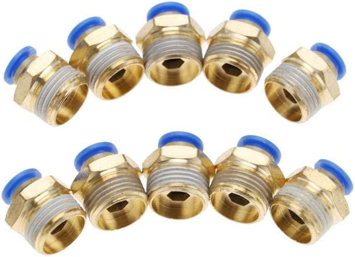 Duravel 3/8 PT Thread 12mm Pneumatic Straight Quick Fitting Connector - Pack of 30 - Image 3